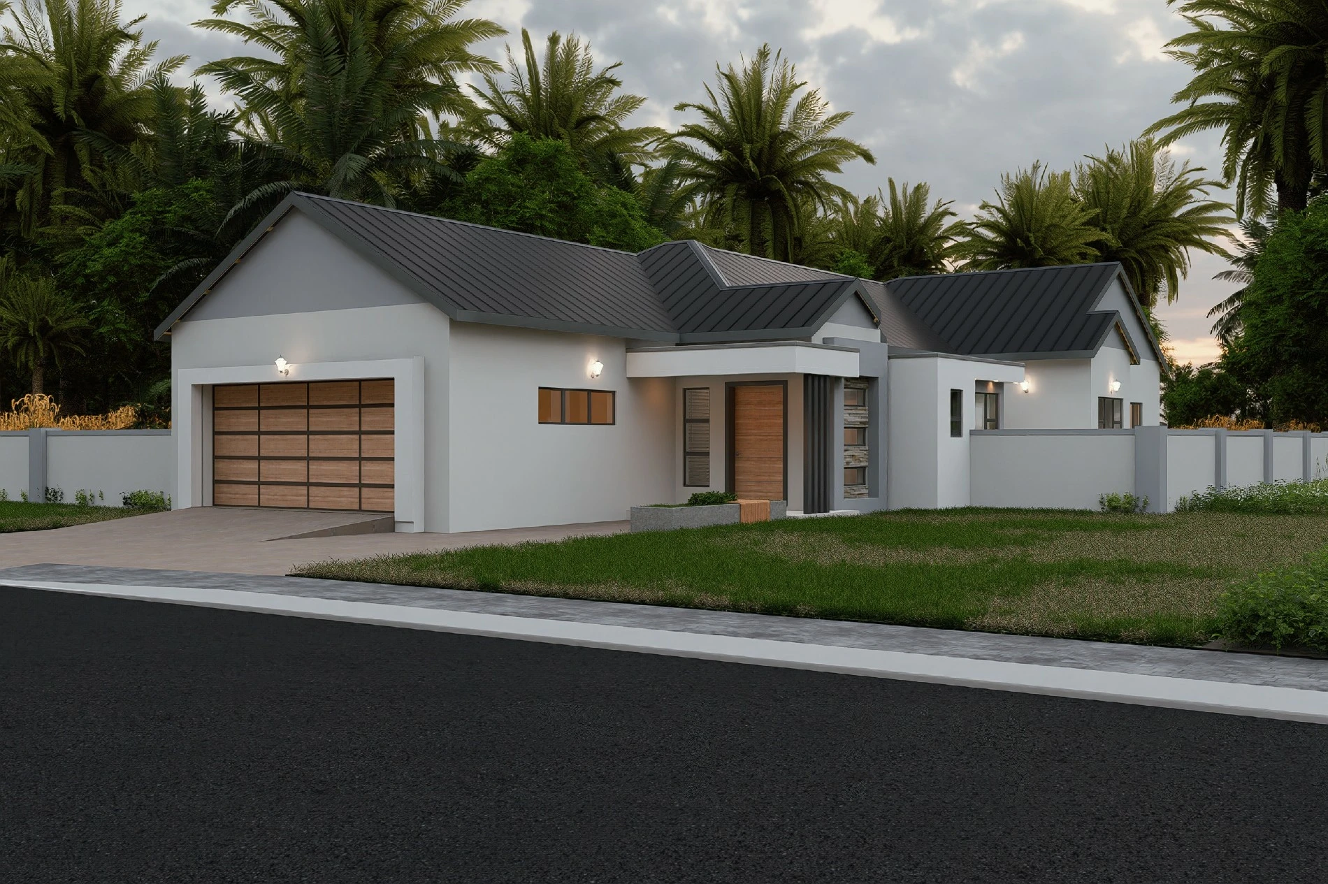 3-bedroom house plan BLA-074.7.S front view