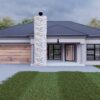 2 Bedroom House Plan MOB 2409.9