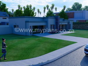 3 Bedroom House Plan MLB 076N