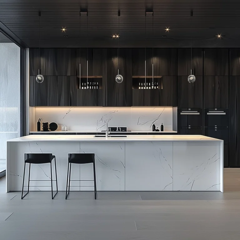 Elegant Dark Toned Kitchen