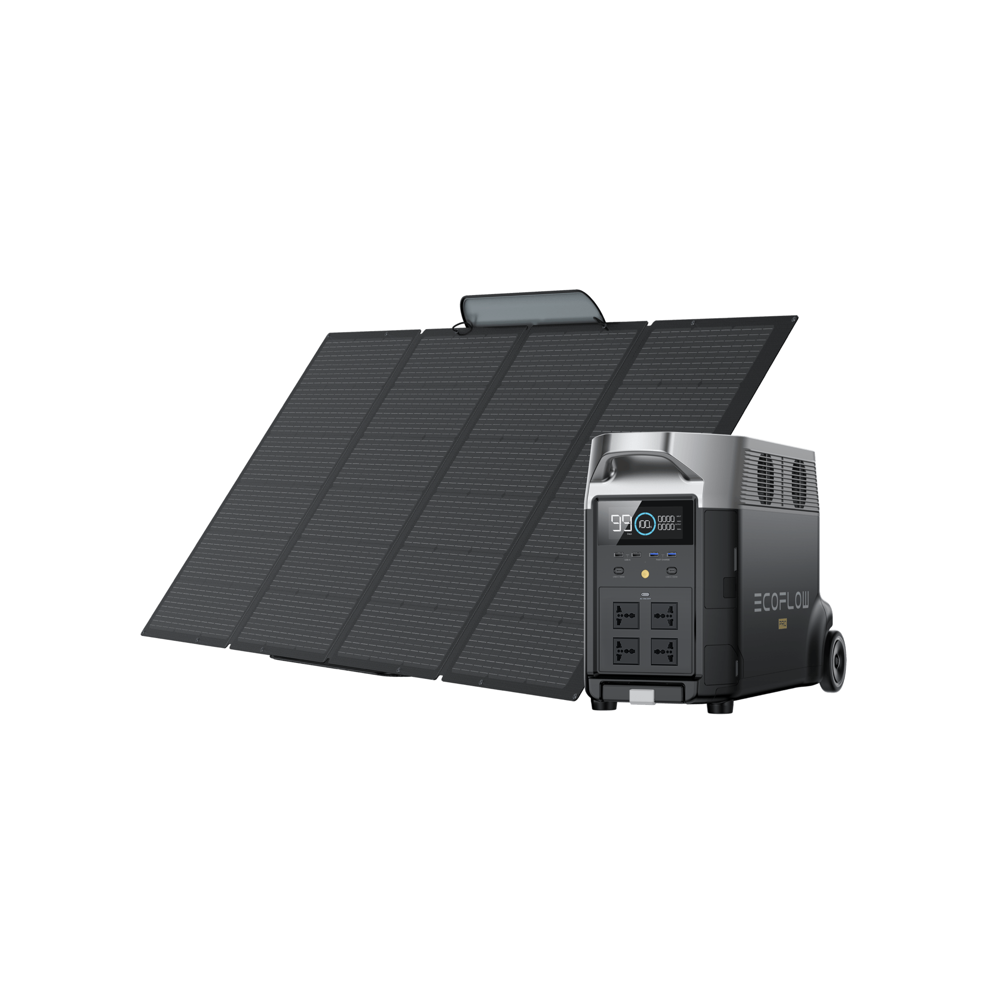 EcoFlow DELTA Pro Solar Generator with 400W Solar Panels