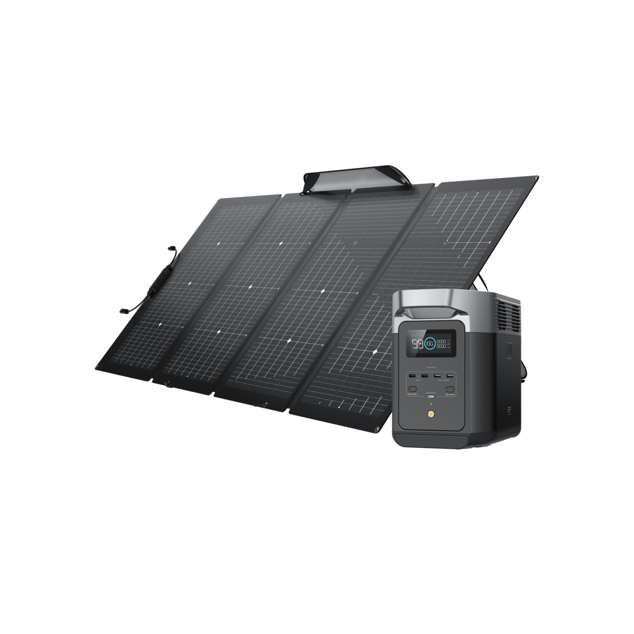 EcoFlow DELTA 2 Solar Generator with 220W Solar Panel