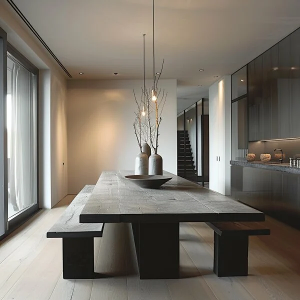 Architectural Minimalism Dining Room