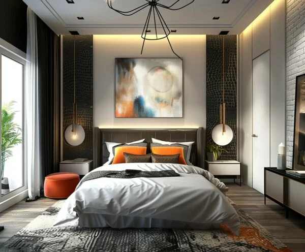 Bold and Artistic Bedroom