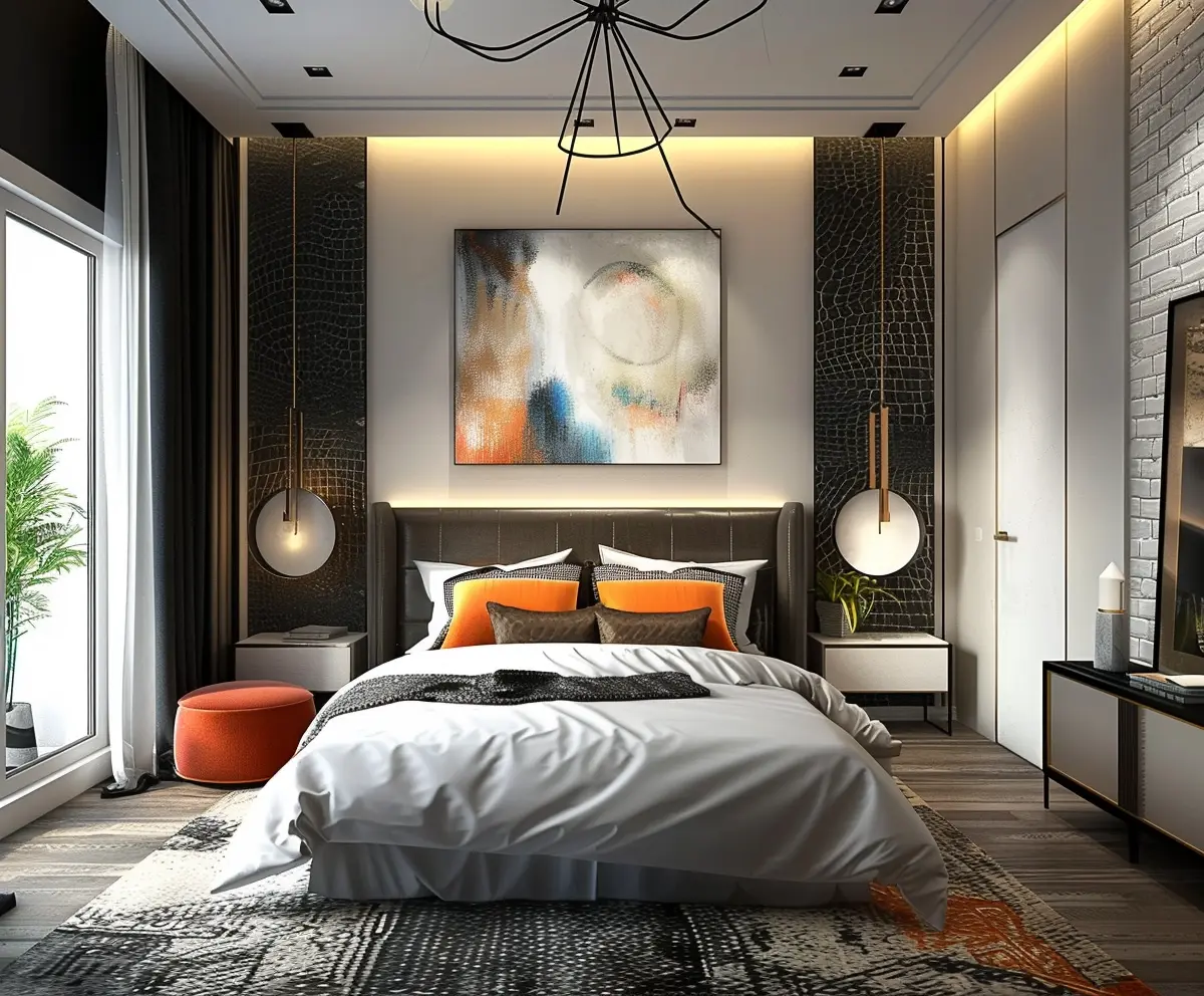 Bold and Artistic Bedroom