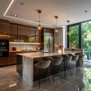 Contemporary Kitchen with Flair
