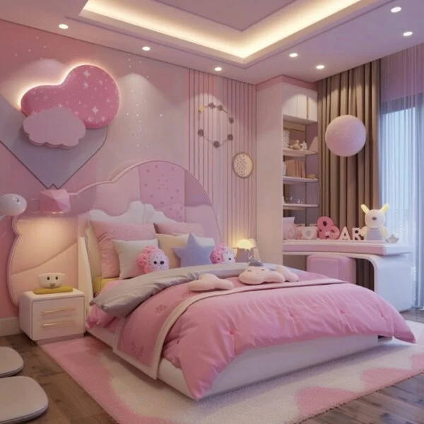 Cotton Candy Clouds Bedroom