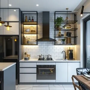 Industrial-Style Kitchen Corner