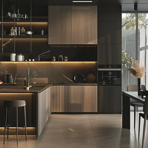 Luxe Kitchen with Ambient Light