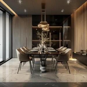 Luxurious Contemporary Dining Room