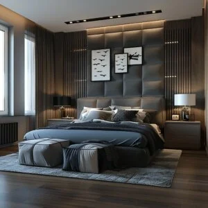 Luxurious Textured Bedroom