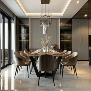 Modern Glam Dining Room