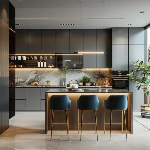 Modern Monochrome Kitchen