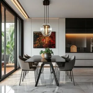 Modern Tropical Dining Room