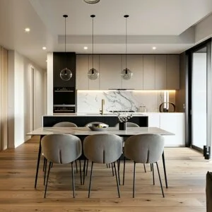 Sophisticated Dining Kitchen
