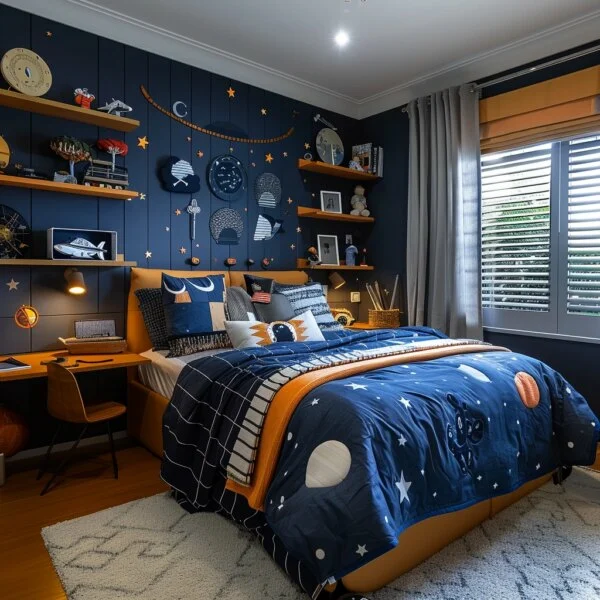 Stellar Space-Themed Bedroom