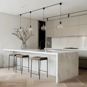 Elegant Marble Kitchen