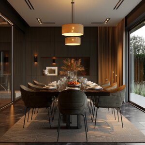 Warm Toned Dining Ambiance