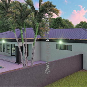 3 Bedroom House Plan BLA 074S