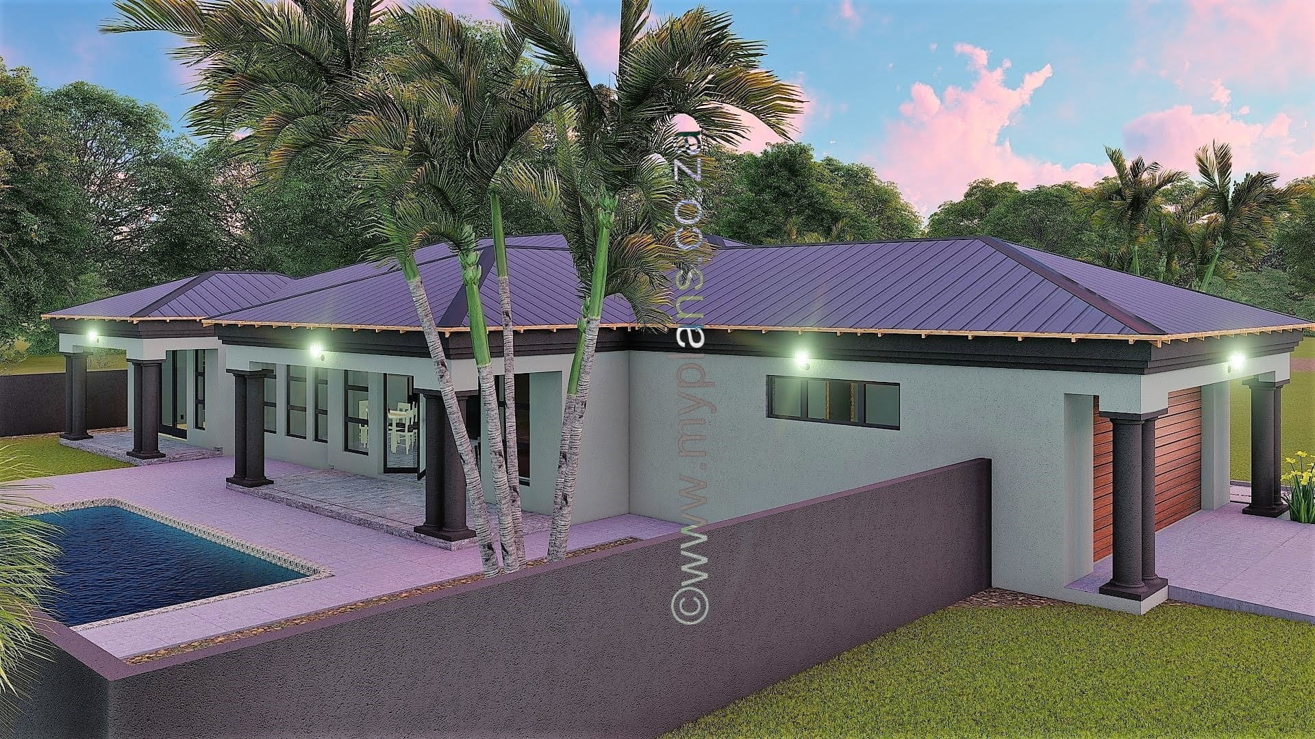 3 Bedroom House Plan BLA 074S