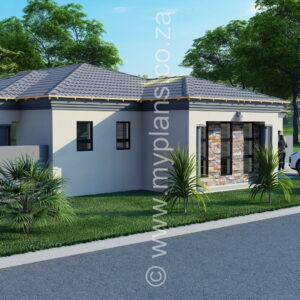 3 Bedroom House Plan MLB 008.1S