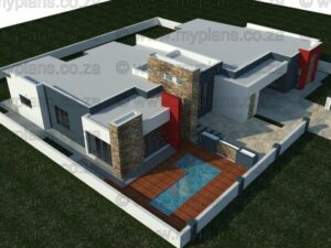 4 Bedroom House Plan MLB 076S